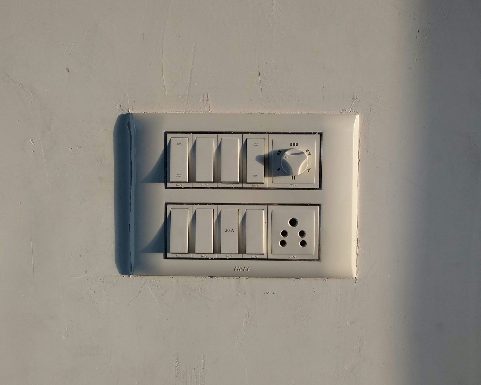 Lichtschalter an der Wand